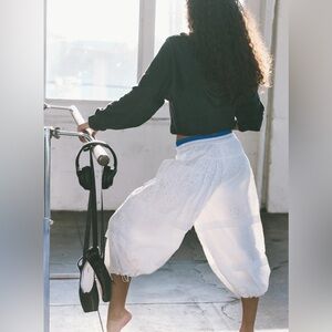 Free People FP Movement Gonna Love Me Eyelet Pants XS NWT Nylon Active Jogger